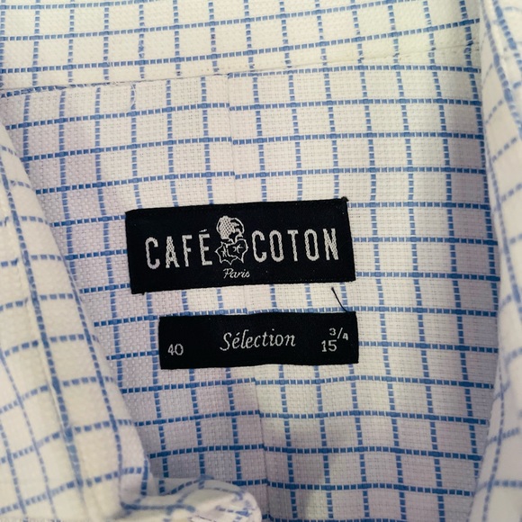 Dress shirt café coton with French cuff - Picture 2 of 3